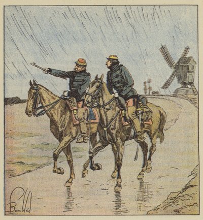 General d&39;Aurelius de Paladines e seu ajudante de campo de after Louis Charles Bombled