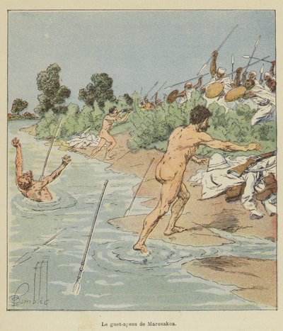 Le guet-apens de Marosakoa de after Louis Charles Bombled