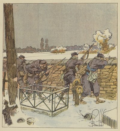 Os francos atiradores de Paris acusam le cimetiere de Montsort de after Louis Charles Bombled