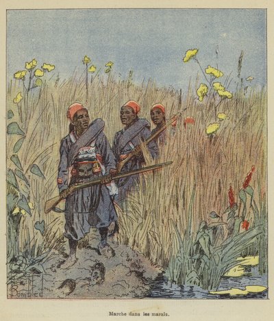 Ande nos pântanos de after Louis Charles Bombled