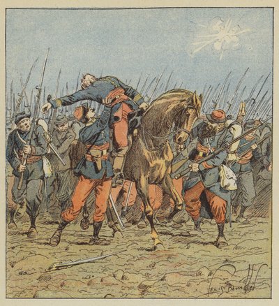 Morte do Coronel Fonlongue de after Louis Charles Bombled