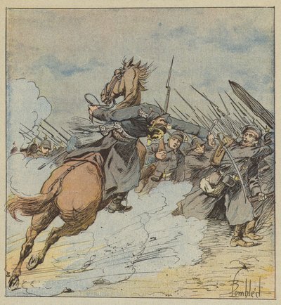 Morte do Coronel Kontski de after Louis Charles Bombled