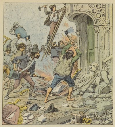 Pilhagem de Roma de after Louis Charles Bombled