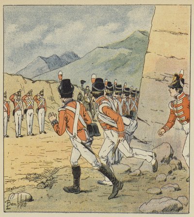 O que um soldado europeu, disse o imperador, não é movido para a minha abordagem! de after Louis Charles Bombled