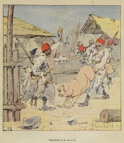 Skirmishers em Maraud de after Louis Charles Bombled