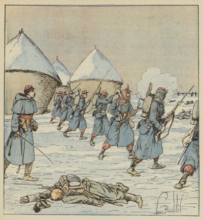 Skirmishers da 34ª marcha de after Louis Charles Bombled