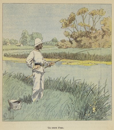Um curso de água de after Louis Charles Bombled