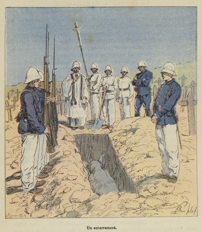 Um funeral de after Louis Charles Bombled