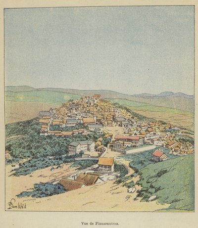 Vue de Fianarantroa de after Louis Charles Bombled