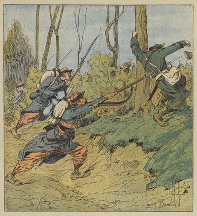 Zephyrs perseguindo os prussianos de after Louis Charles Bombled
