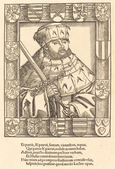 João Frederico, o Magnânimo, em vestes eleitorais de after Lucas Cranach the Younger