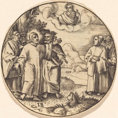 Cristo com três de seus apóstolos de after Master IB