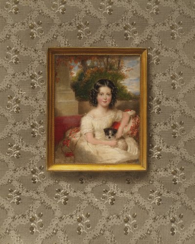 Retrato da princesa Ida Schwarzenberg, princesa de Liechtenstein, nascida em criança de after Moritz Michael Daffinger