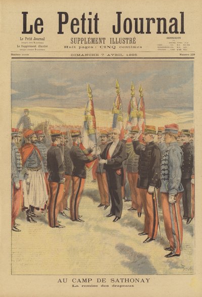 Cerimônia militar no Acampamento de Sathonay de after Oswaldo Tofani