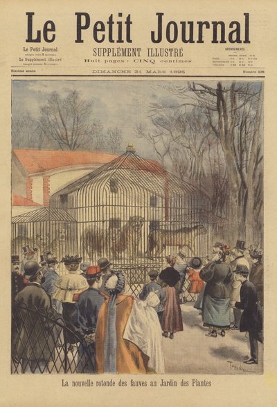 Novo recinto de animais silvestres no Jardin des Plantes de after Oswaldo Tofani