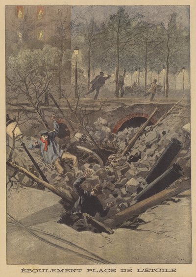 Subsidência na Place de lEtoile, Paris de after Oswaldo Tofani