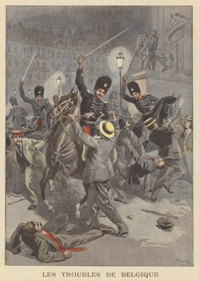 Problemas na Bélgica de after Oswaldo Tofani