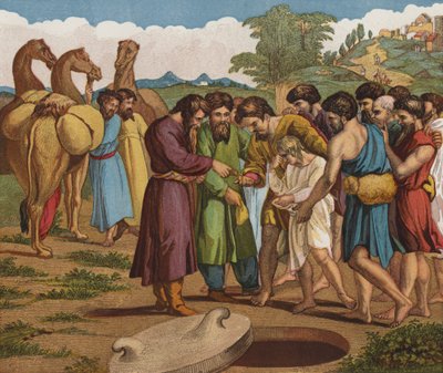 José vendido por seus irmãos de after Raphael