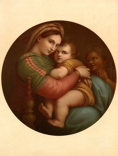 Madonna da cadeira de after Raphael