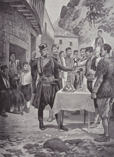 Um costume de Páscoa montenegrina de after Richard Caton II Woodville