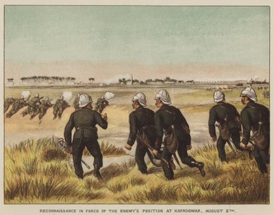 Reconhecimento em vigor da posição do inimigo em Kafrdowar, 5 de agosto de after Richard Simkin