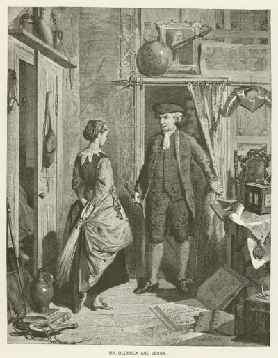 Sr. Oldbuck e Jenny de after Robert Herdman