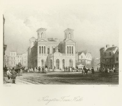 Prefeitura de Kingston de after Thomas Allom