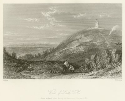 Vista, de, Leith, colina de after Thomas Allom