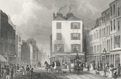 Linha Média Holborn, 1830 de Thomas Hosmer after Shepherd