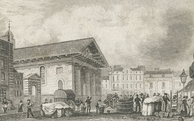 St Pauls Covent Garden, c.1810 de Thomas Hosmer after Shepherd