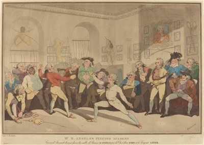 Academia de Esgrima do Sr. H. Angelo de after Thomas Rowlandson