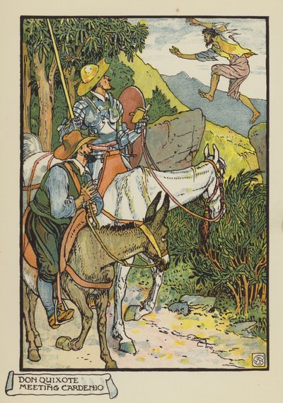 Dom Quixote encontra Cardenio de after Walter Crane