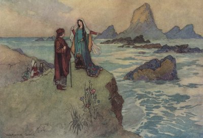 Geoffrey Chaucer, o conto Franklins de after Warwick Goble