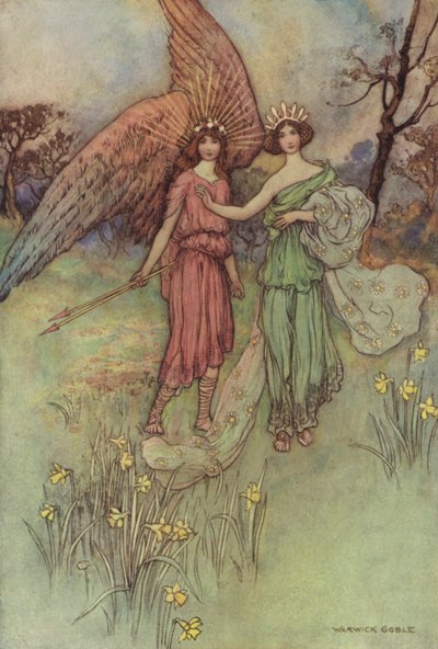 Geoffrey Chaucer, a lenda das boas mulheres de after Warwick Goble