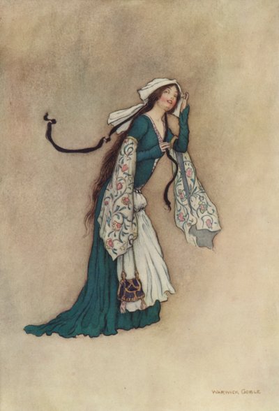 Geoffrey Chaucer, o conto dos moleiros de after Warwick Goble