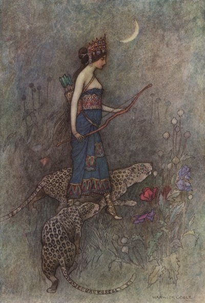 Geoffrey Chaucer, O Conto dos Monges de after Warwick Goble