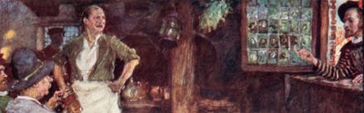 Shakespeare liga para The Mermaid Tavern para ver se Ben Jonson está lá de after William Hatherell