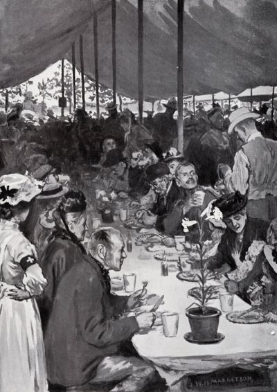 O jantar dos reis no Fulham de after William Henry Margetson