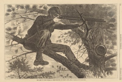 O Exército do Potomac - A Sharp-Shooter em serviço de piquete de Winslow Homer
