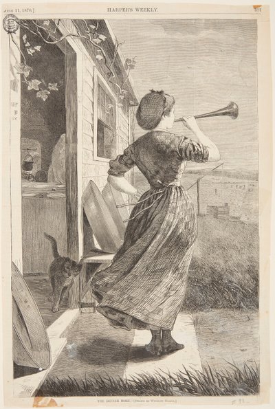 A corneta do jantar de Winslow Homer