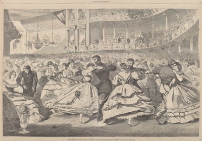 O Grande Baile Russo na Academia de Música, 5 de novembro de 1863 de Winslow Homer