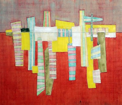 Paisagem urbana abstrata moderna de andrea de ranieri