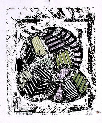 Padrão abstrato às riscas de andrea de ranieri