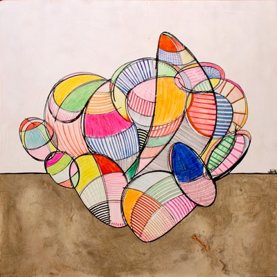 Formas abstratas vibrantes de andrea de ranieri