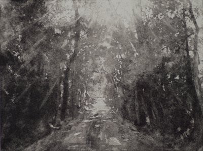 Aleluia II, 2017, gravura e tinta sobre papel de angus hampel