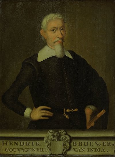 Retrato de Hendrik Brouwer, Governador-Geral das Índias Orientais Holandesas de anonymous (copy after)