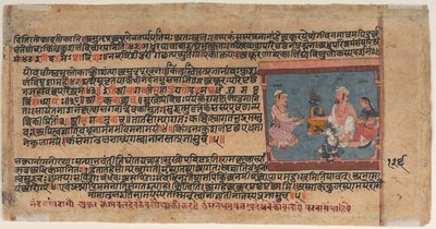 Akrura informa Nanda e Yashoda: Página de um Bhagavata Purana Disperso (Histórias Antigas do Senhor Vishnu) de anonymous 