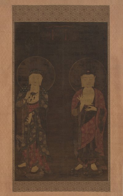 Amitabha e Kshitigarba de anonymous 