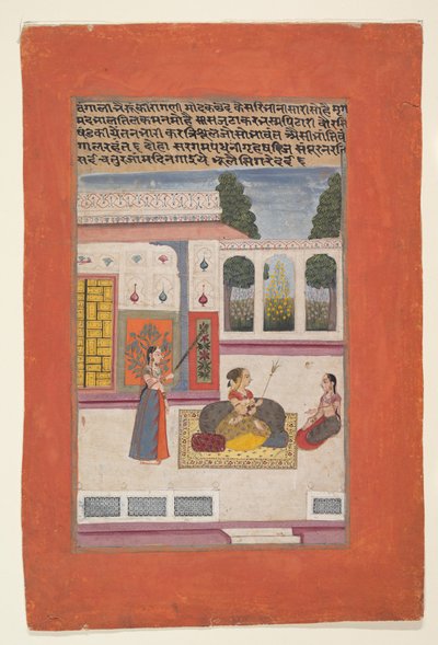 Bangali Ragini: Fólio de uma série de ragamala (Guirlanda de Modos Musicais) de anonymous 