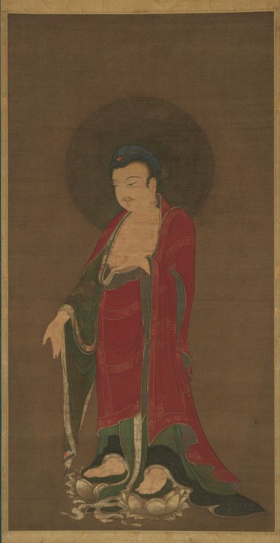 Buda Amitabha descendo de sua Terra Pura de anonymous 